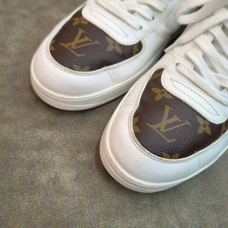 Louis Vuitton Brown Leather Fashion High-Top Sneakers 0079