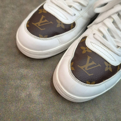 Louis Vuitton Brown Leather Fashion High-Top Sneakers 0079
