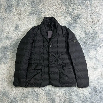 Prada Black Cotton Men's Down Jacket