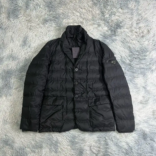 Prada Black Cotton Men's Down Jacket