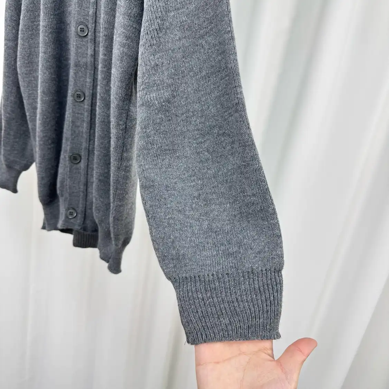 Comme des Garçons Gray Wool Cardigan for Men 0089