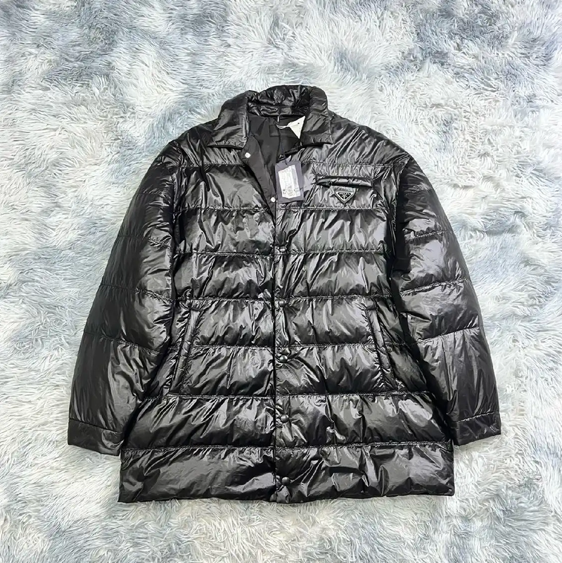 Prada Men's Black Puffer Jacket Size XL