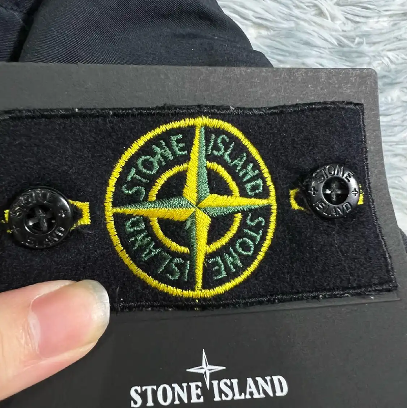 Stone Island Black Cotton Down Jacket for Men 0089