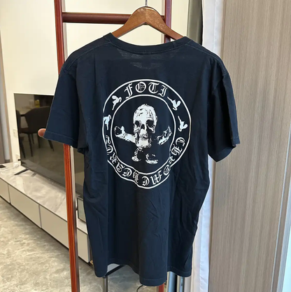 Chrome Hearts Black Cotton Graphic Tee 0089