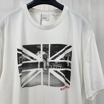 Burberry Men's Summer White Logo T-Shirt