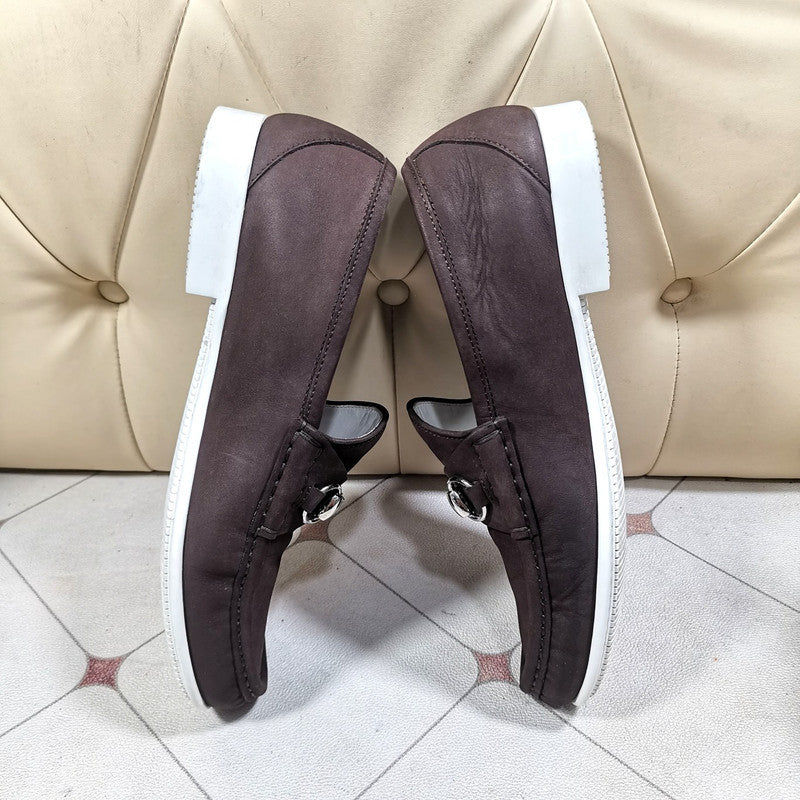 Gucci Horsebit Suede Slip-On Shoes for Men 0079