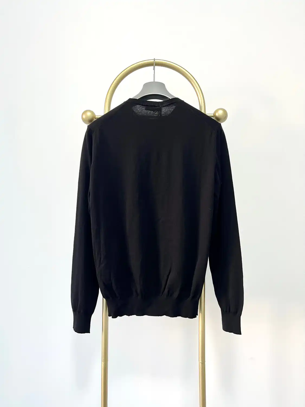 Prada Black Long Sleeve Knitted Top for Men