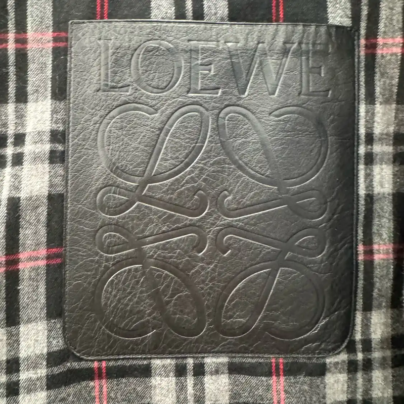 Loewe Gray Cotton Patchwork Shirt 0089