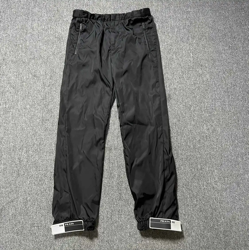 Prada Black Nylon Casual Pants