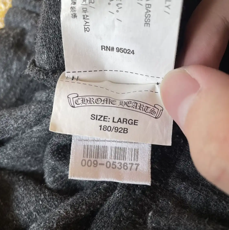 Chrome Hearts Men's Gray Casual Pants 0089