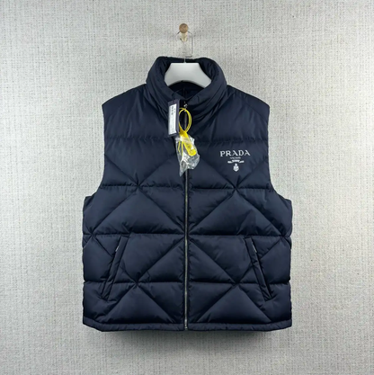Prada Men's Navy Puffer Vest