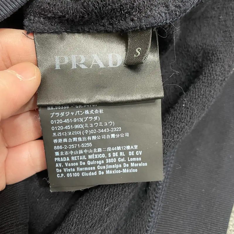 Prada Blue Cotton Men's Jacket