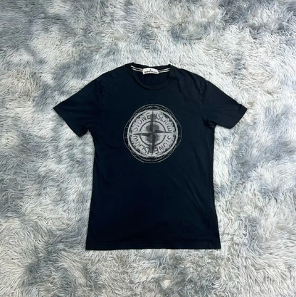 Stone Island Men's Black Cotton T-Shirt 0089