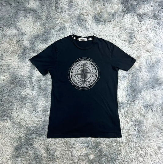 Stone Island Men's Black Cotton T-Shirt 0089