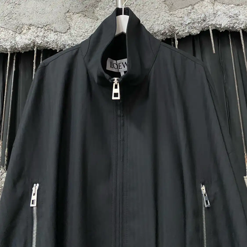 Loewe Black Long Sleeve Outerwear Jacket 0089