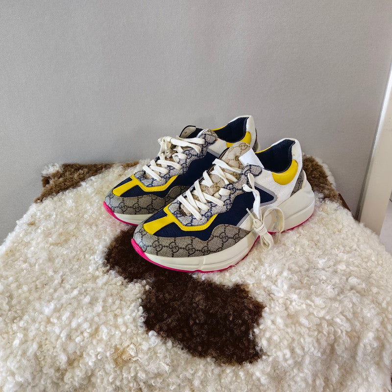 Gucci Rhyton Monogram Low-Top Sneakers for Men 0079