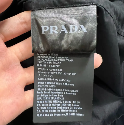 Prada Black Long Sleeve Men's Shirt