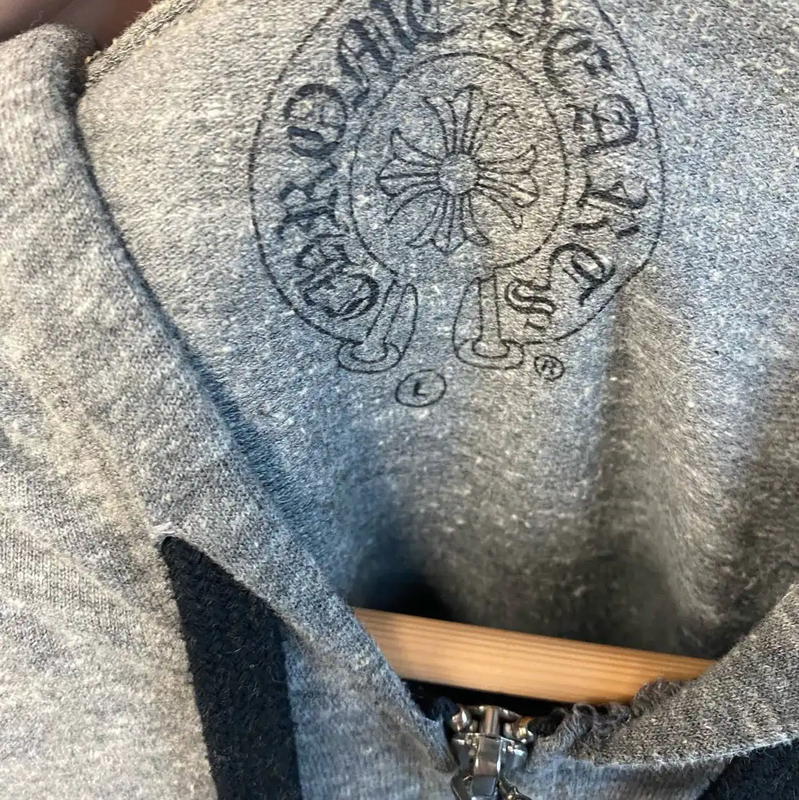 Chrome Hearts Gray Hooded Zip Jacket 0089