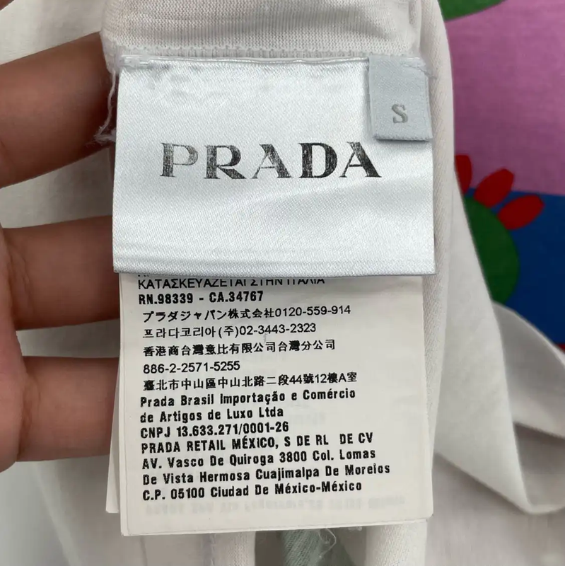 Prada Summer White Cotton Short Sleeve T-Shirt