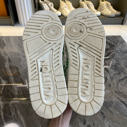 Louis Vuitton Green Logo Low-Top Sneakers 0079
