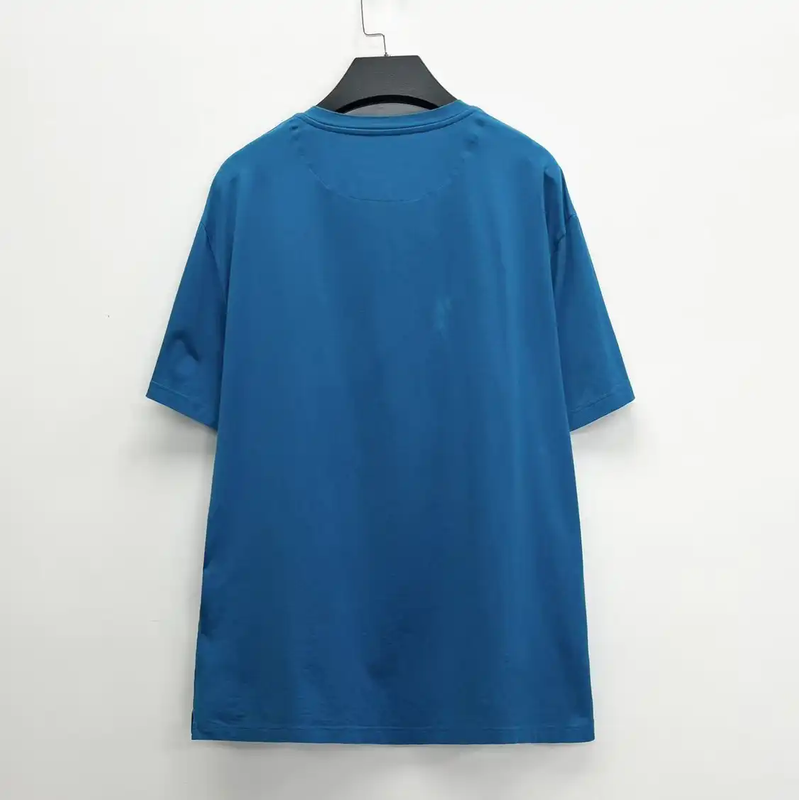 Prada Men's Logo T-Shirt in Blue