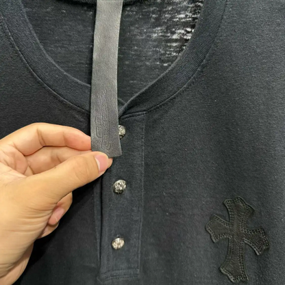 Chrome Hearts Black Cotton Short Sleeve T-Shirt 0089