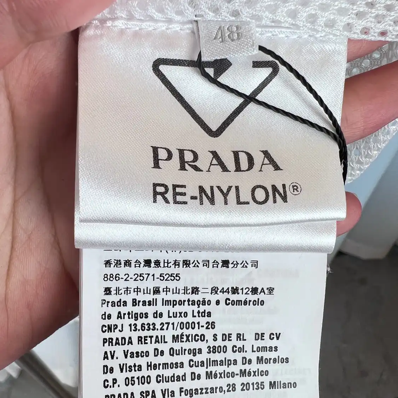 Prada Men's White Nylon Hooded Jacket