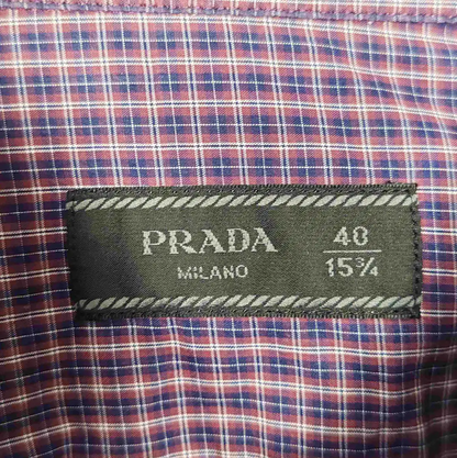 Prada Purple Cotton Long Sleeve Shirt
