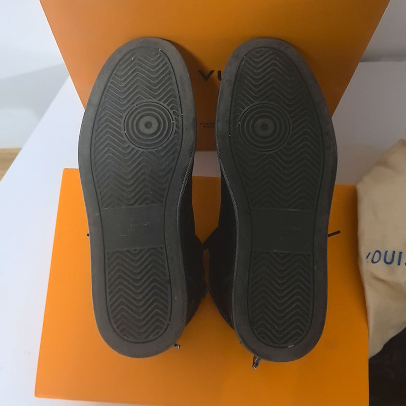 Louis Vuitton Rivoli Black Calfskin Sneakers 0079