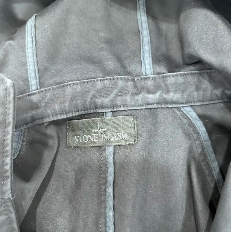 Stone Island Black Cotton Blend Jacket 0089