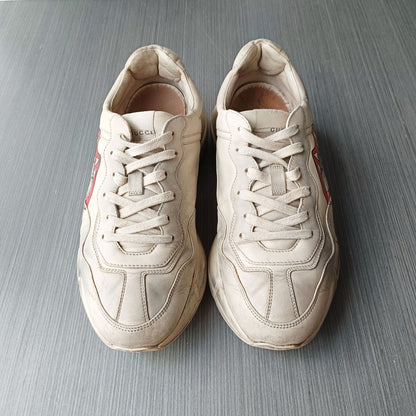 Gucci Rhyton Leather Low-top Sneakers with Lips Print 0079