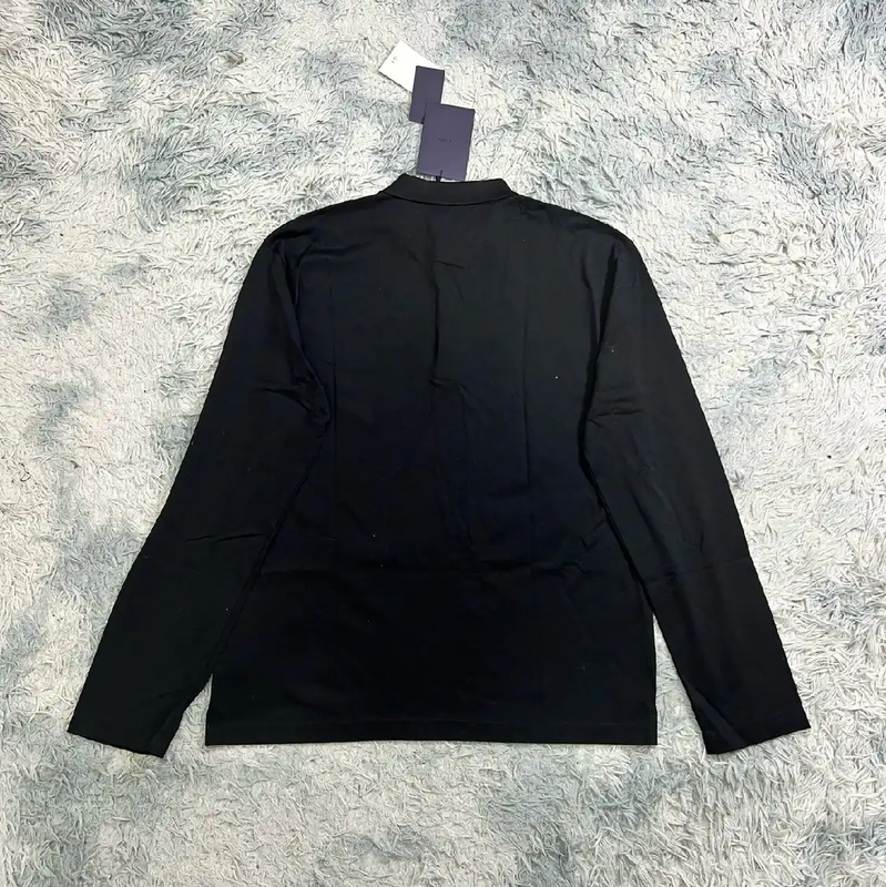 Prada Black Long Sleeve Knit Shirt for Men