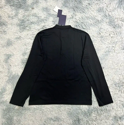 Prada Black Long Sleeve Knit Shirt for Men