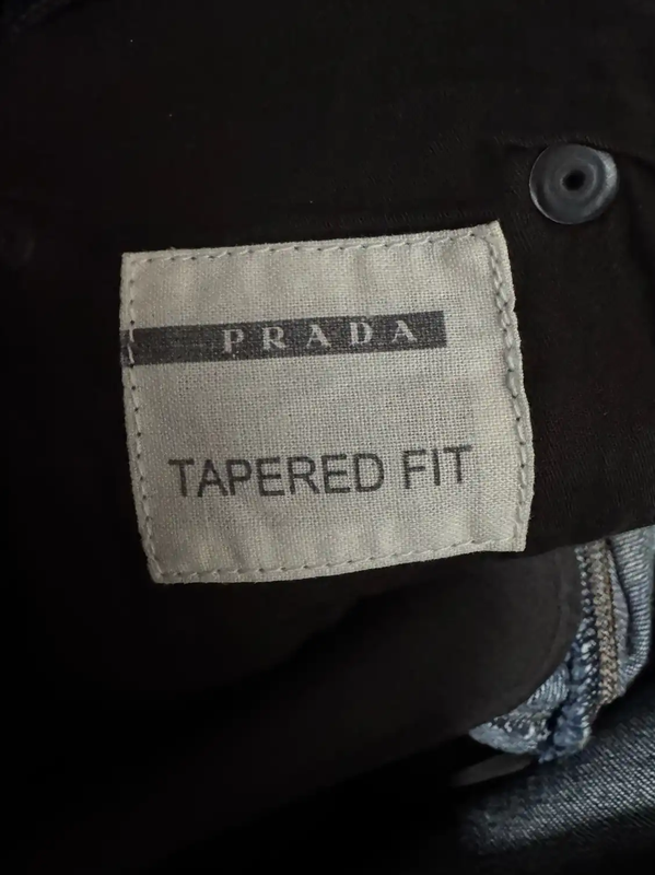 Prada Men's Navy Cotton Casual Pants