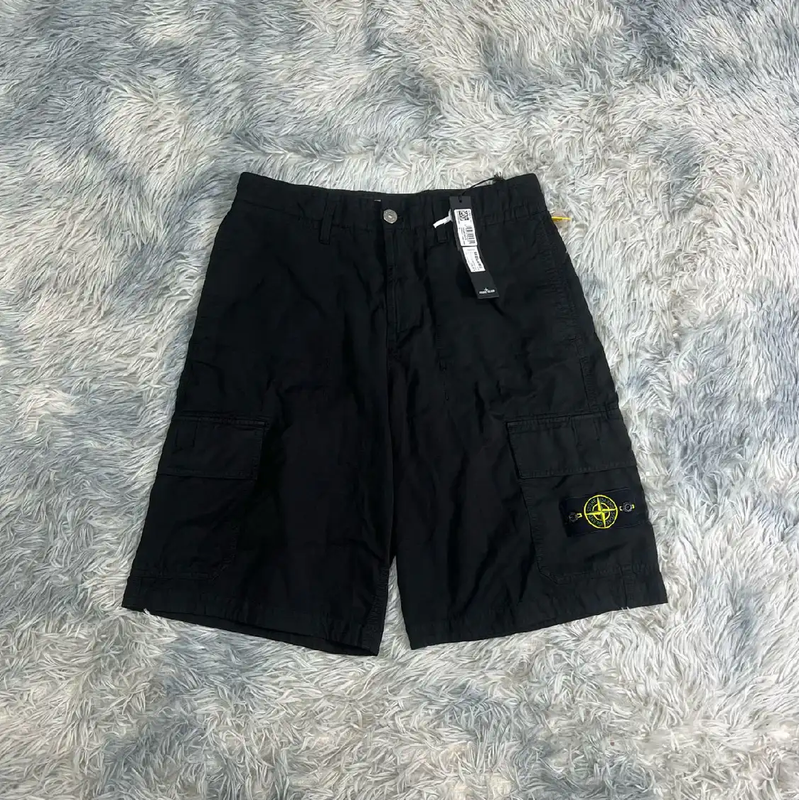 Stone Island Men's Black Casual Shorts 0089
