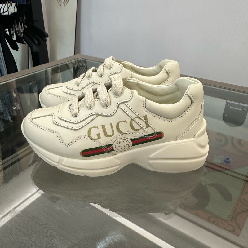 Gucci Rhyton Leather Sneakers for Kids 0079