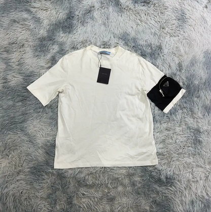 Prada Men's White Cotton T-Shirt