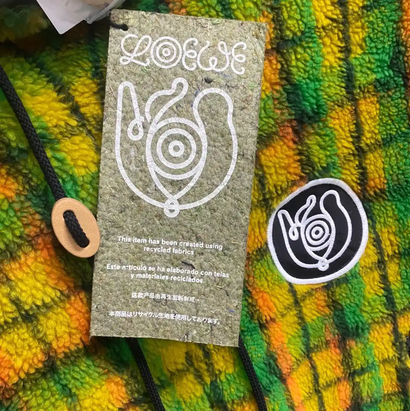 Loewe Men's Bright Colorful Plaid Hoodie 0089