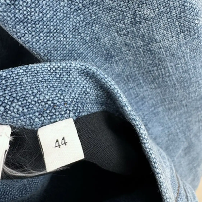 Loewe Blue Linen Long Sleeve Shirt 0089