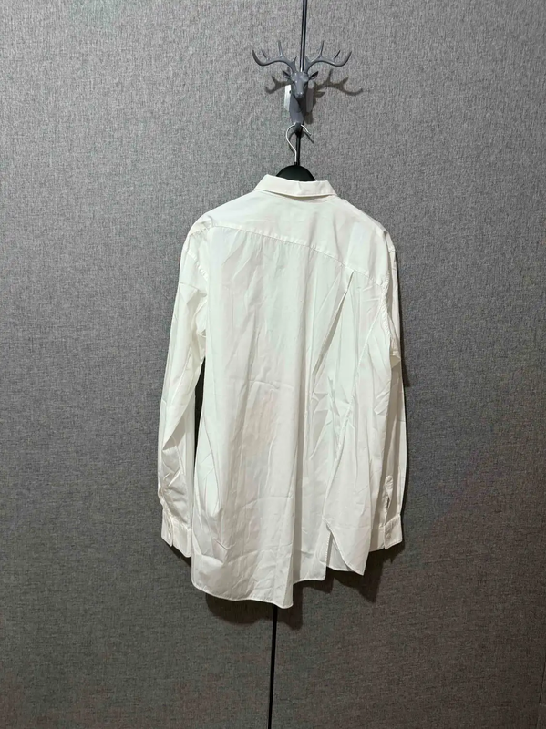 Comme des Garçons White Cotton Graphic Shirt 0089