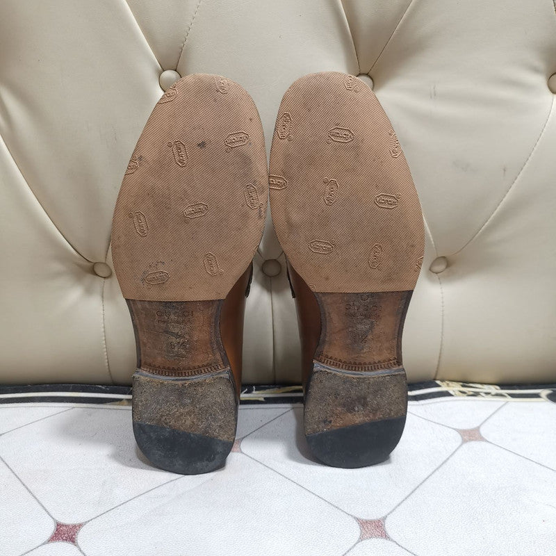 Gucci Brown Leather Loafers for Men 0079