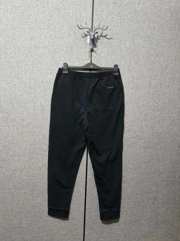 Prada Black Embroidered Cotton Casual Pants