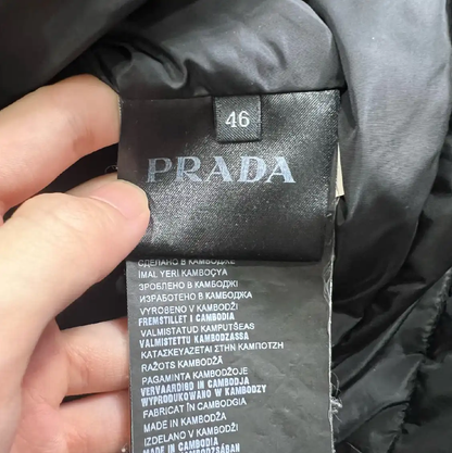 Prada Black Cotton Men's Down Jacket