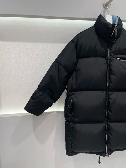 Prada Classic Black Long Puffer Jacket