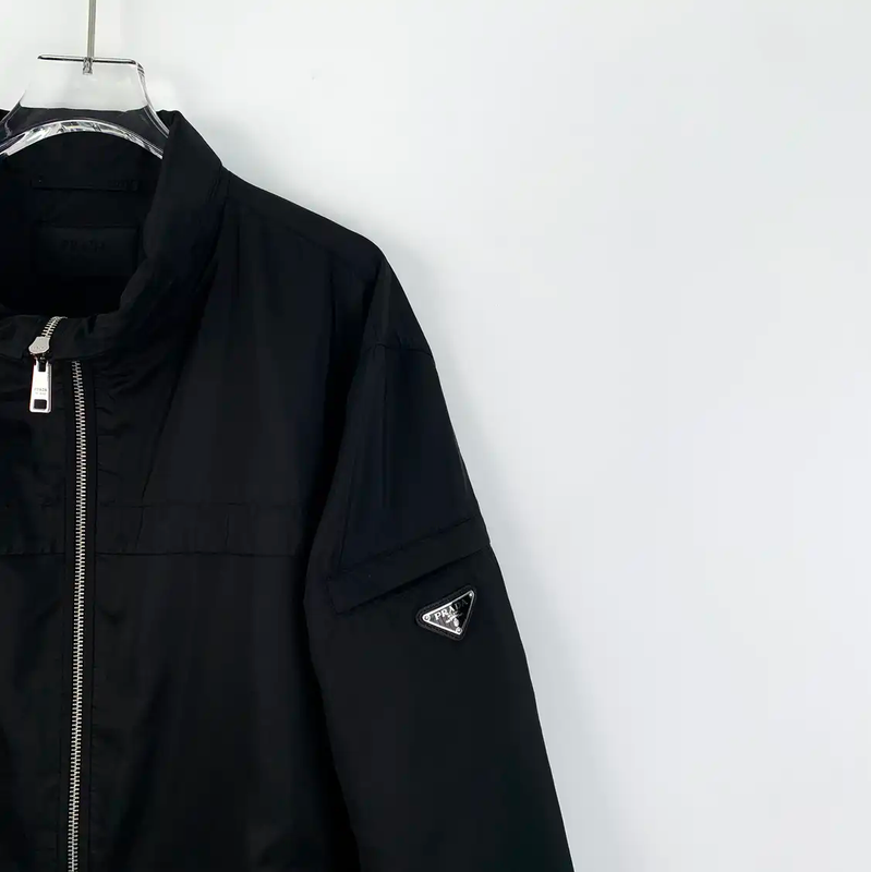 Prada Black Men's Outerwear Jacket Size XL