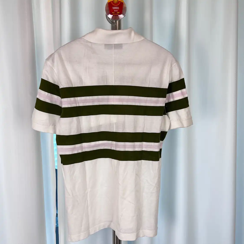 Givenchy Striped Cotton Polo Shirt 0089