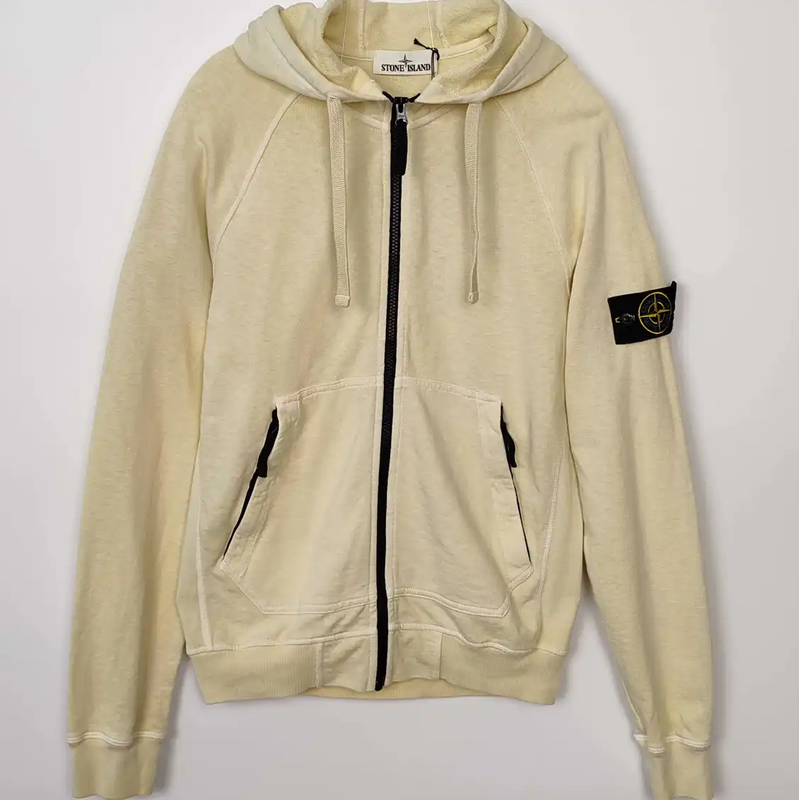 Stone Island Men's Light Yellow Cotton Jacket 0089