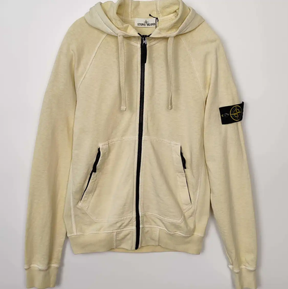 Stone Island Men's Light Yellow Cotton Jacket 0089