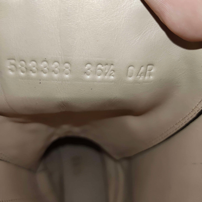 Gucci Women's Leather Web Ankle Boots in Black 0079