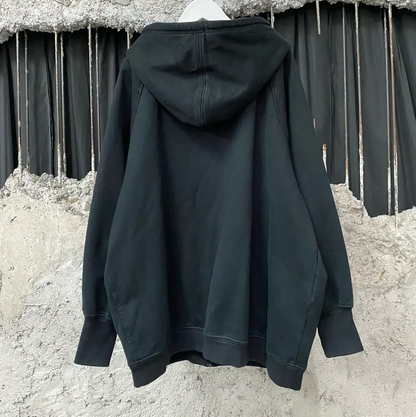 Prada Black Cotton Long Sleeve Hoodie